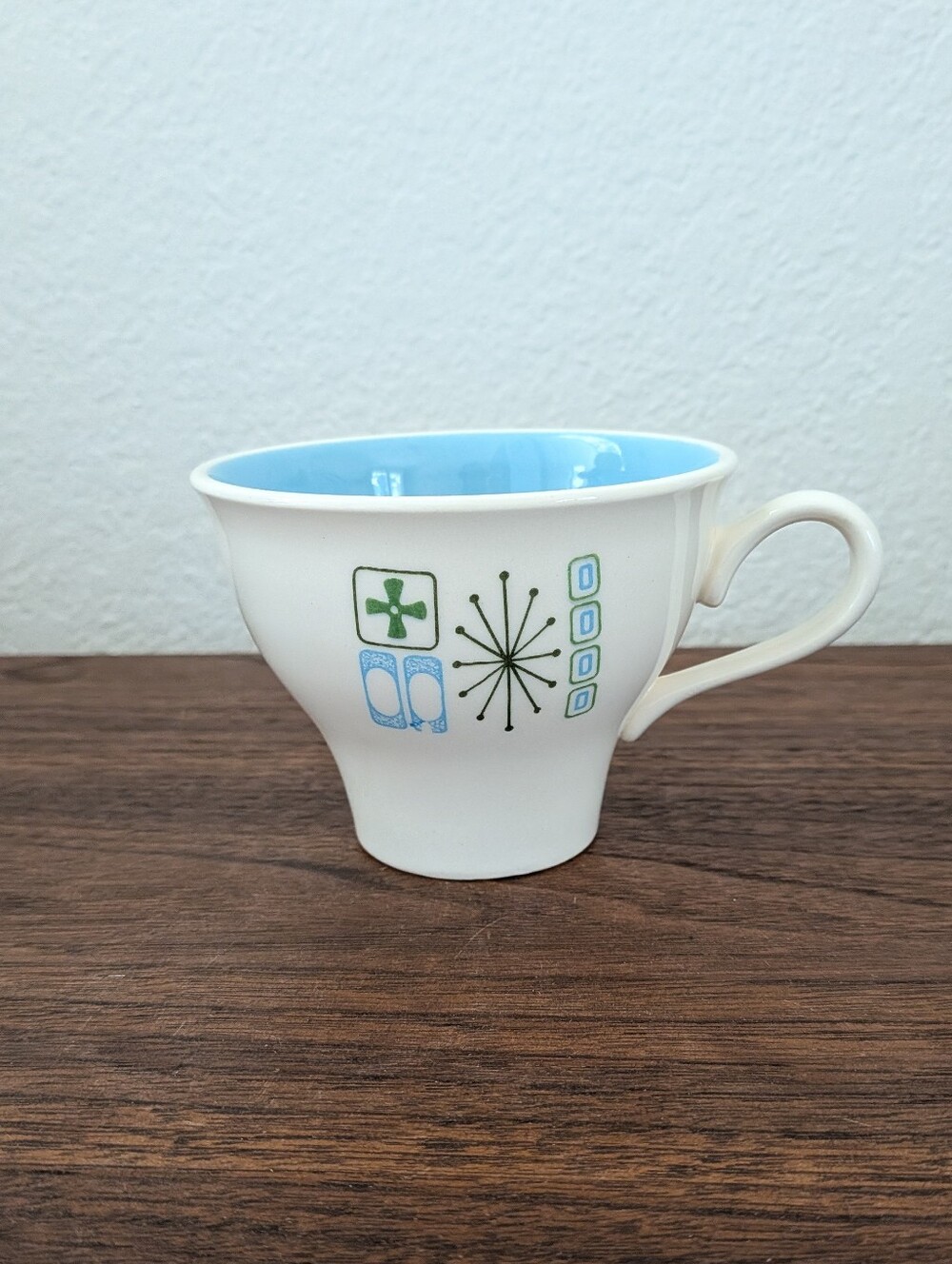 Vintage Taylor Smith & Taylor Jamaica Bay Atomic Star Tea Cup MCM